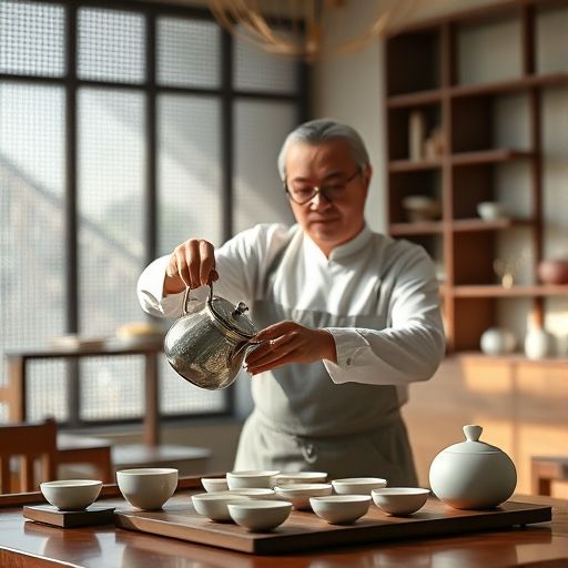 茶艺师冲泡茶叶