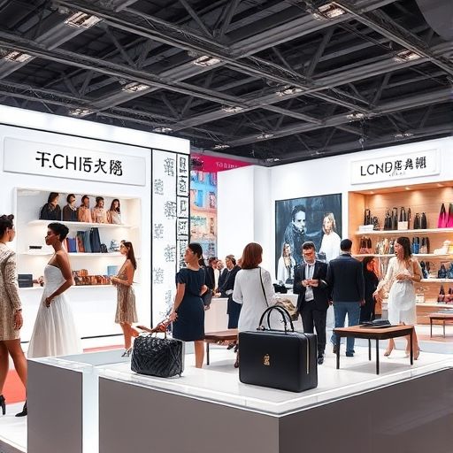 广州高端商务模特在展会现场