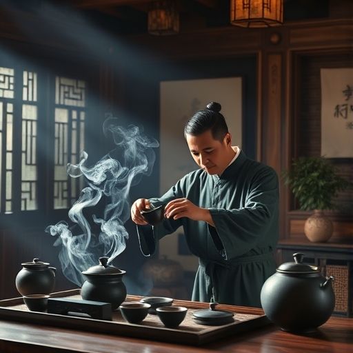 茶艺师表演茶道
