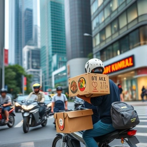 广州高端外卖配送场景