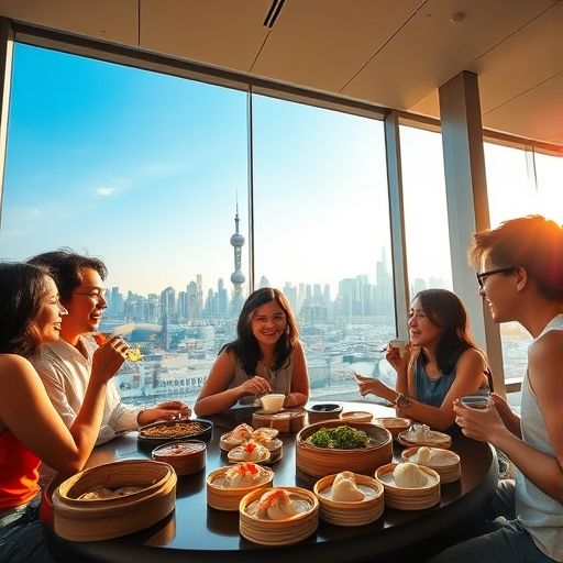 朋友聚会广州喝茶场景