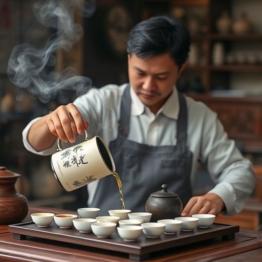 茶艺师泡茶