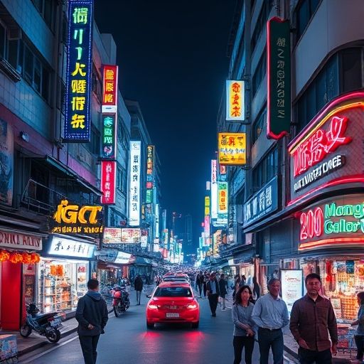 广州白云区夜景