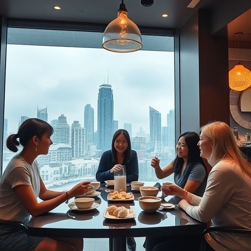 广州天河品茶工作室朋友聚会场景