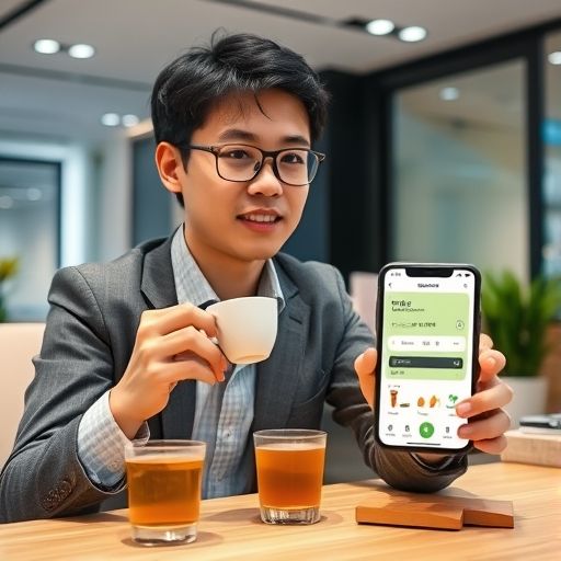 深圳白领享受茶外卖