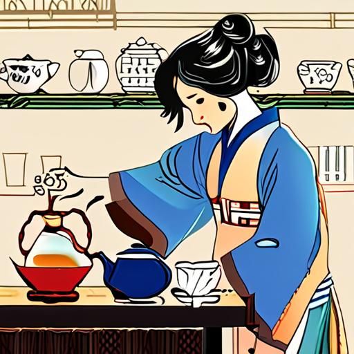 茶艺师优雅泡茶