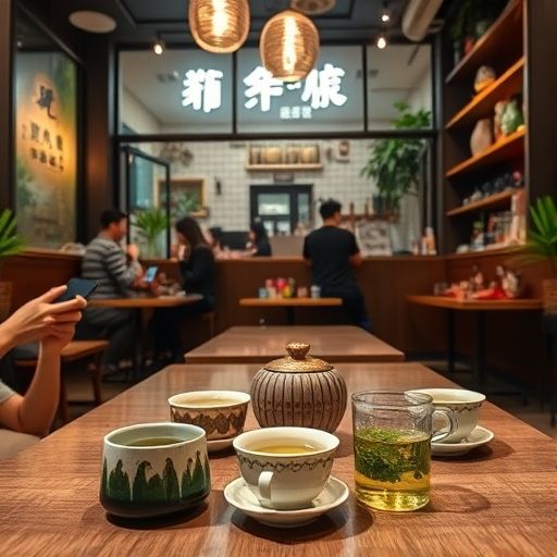 深圳茶肆新茶嫩茶点单场景