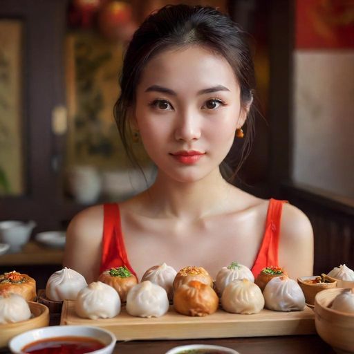南山茶馆特色点心特写图