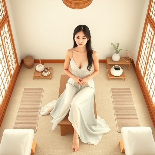 禅意茶道课堂的宁静教学画面