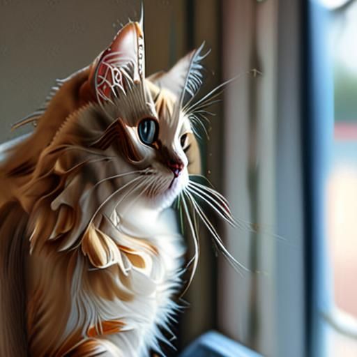 茶室里的慵懒猫咪