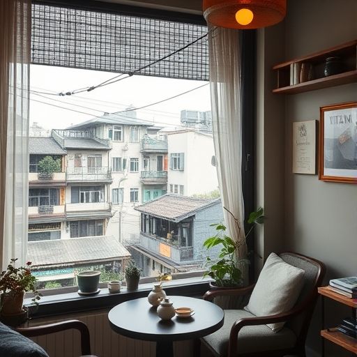 广州品茶工作室窗景