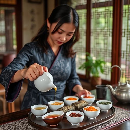 福田茶艺师泡茶场景