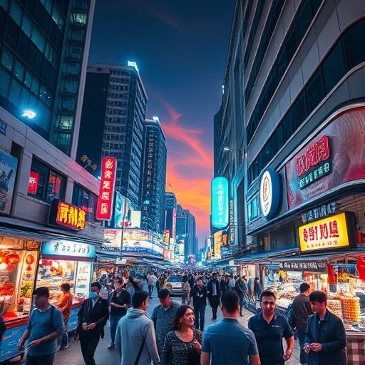 天河区夜景