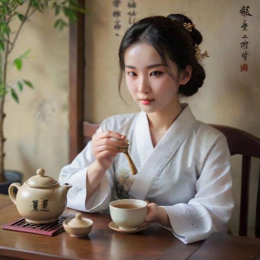 茶艺师灵动的手法