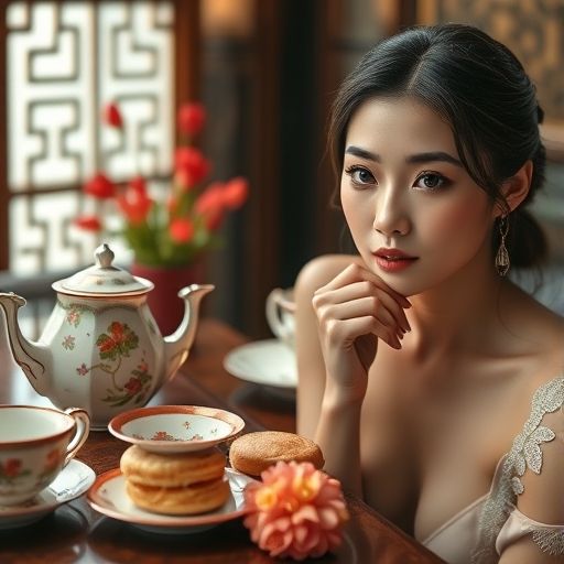 茶肆里的精致茶点