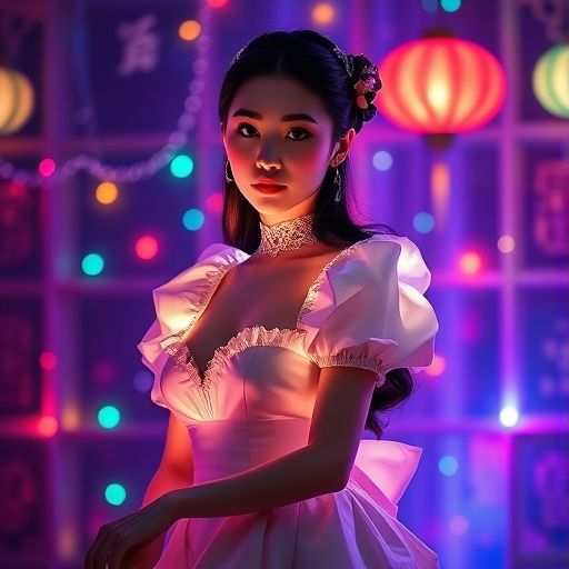 生日会灯光秀，营造梦幻氛围