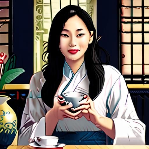 老板分享茶叶知识的瞬间