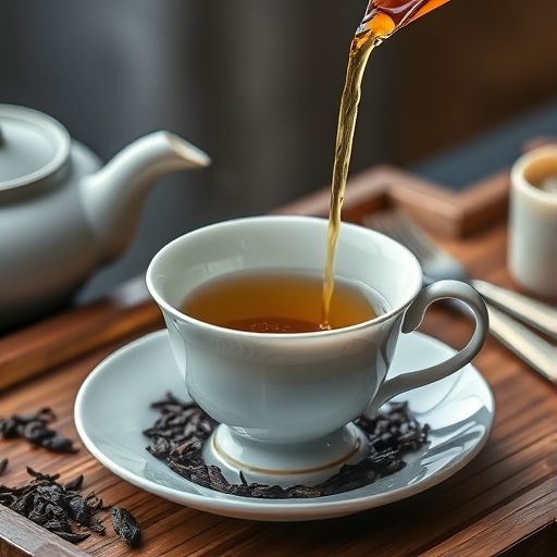 高端茶具与茶叶特写