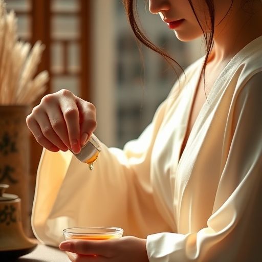 茶艺师优雅泡茶画面