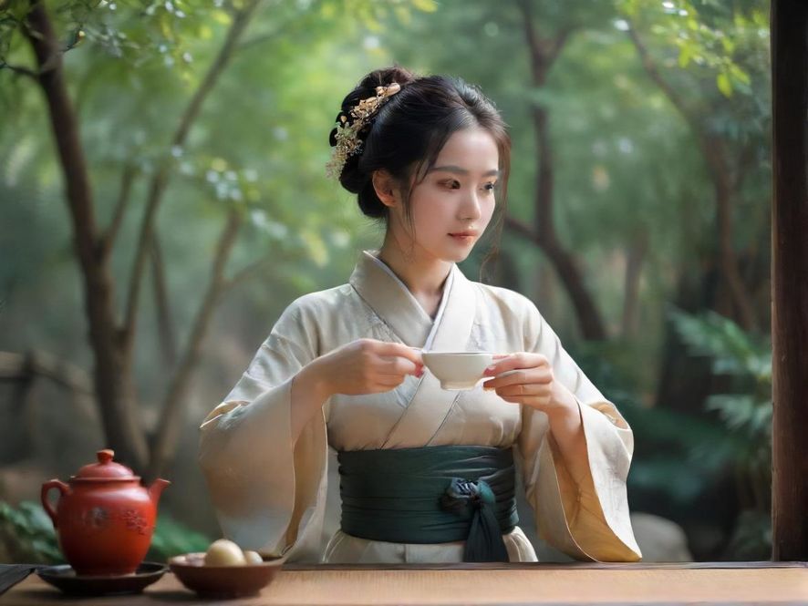 广州隐藏茶社内部，木质装潢与柔和灯光营造温馨氛围