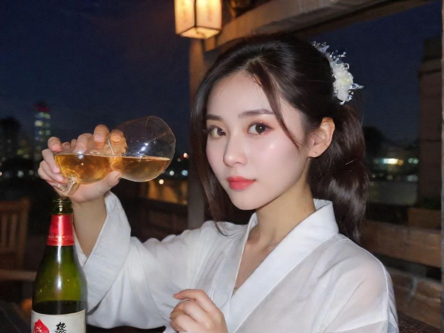 夜场休闲区的人们