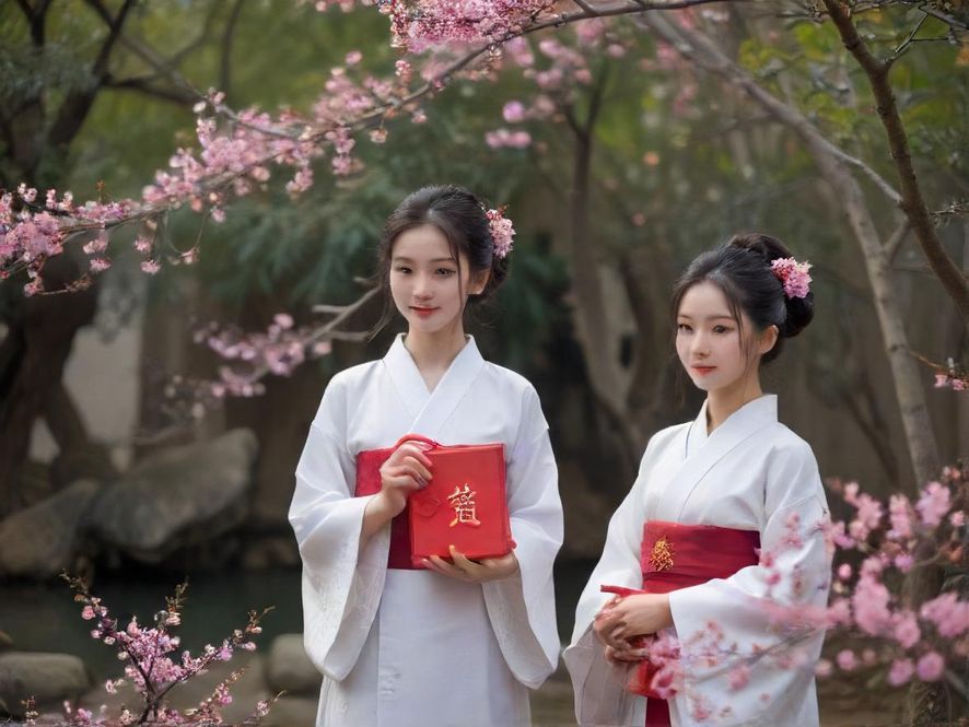 一条光影斑驳的神秘花园小径，绿意盎然，充满宁静与探索的氛围。