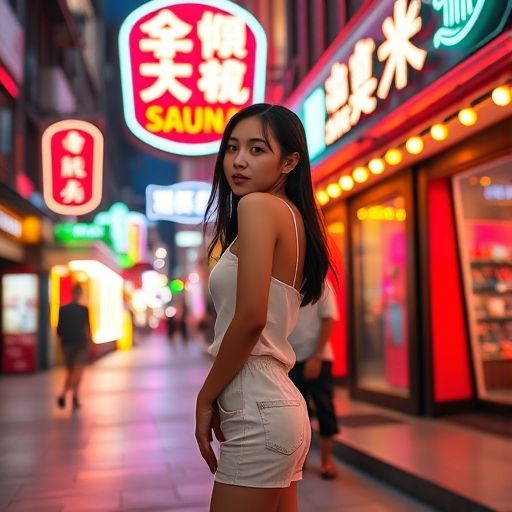 广州桑拿会所夜景外景