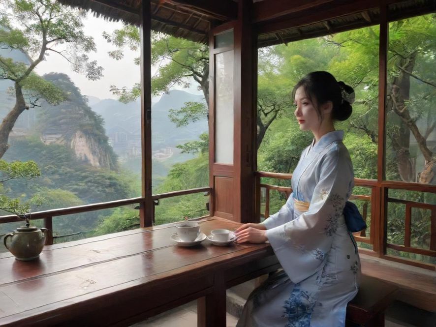 桑拿会所茶室私密放松场景