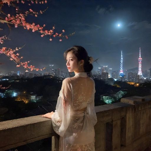 夜场桑拿会所夜景外观展示