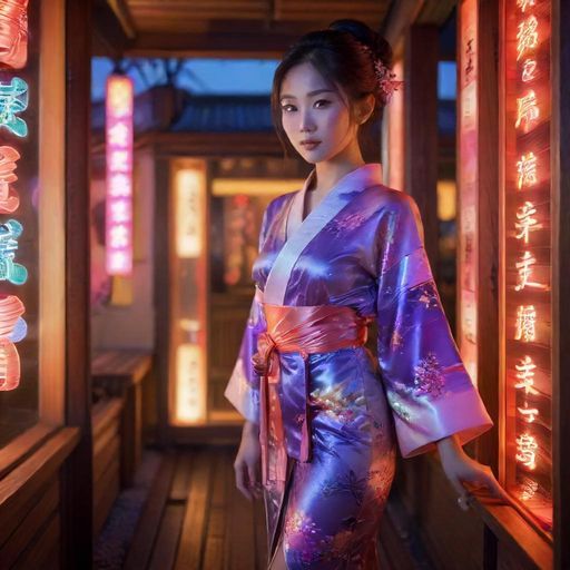 城市夜景中的高端桑拿会所外观