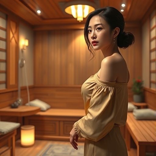 万花楼熟女会所温馨包厢场景