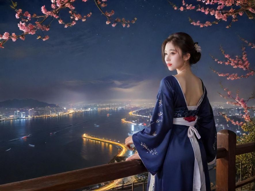 珠海夜场会所霓虹夜景