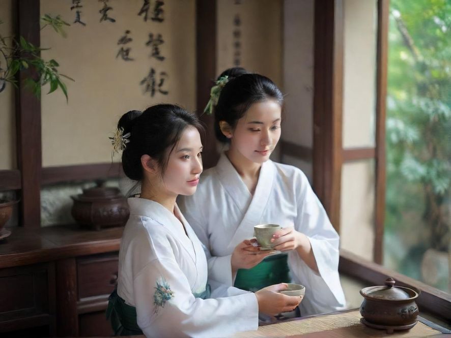 龙华茶室精致茶具