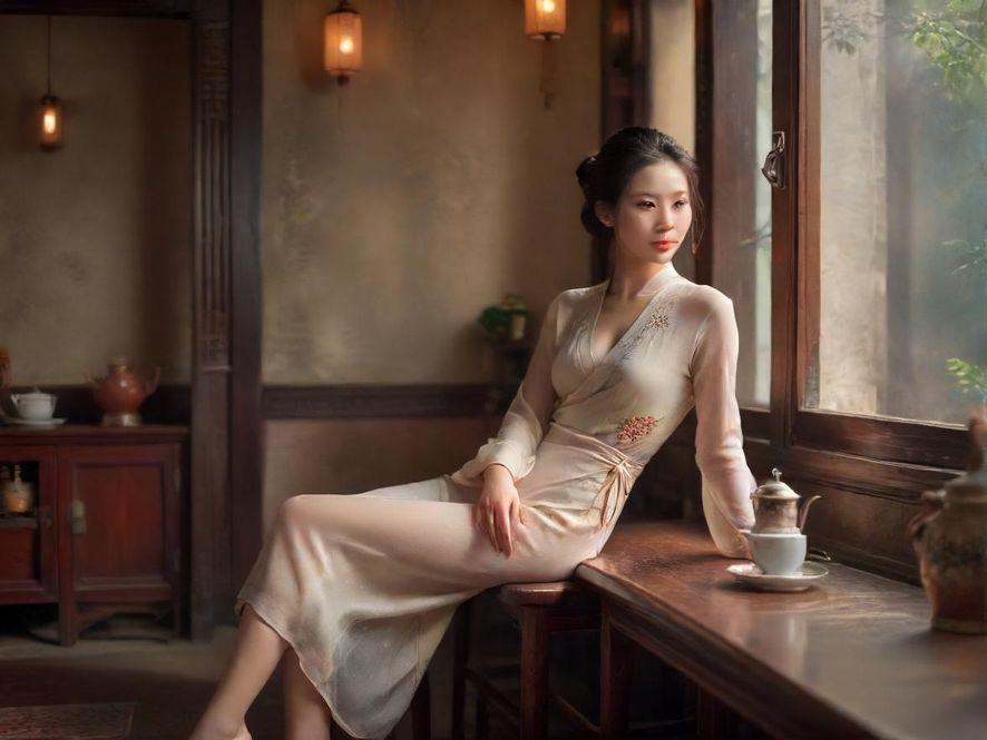 广州隐藏茶社温馨休闲环境图