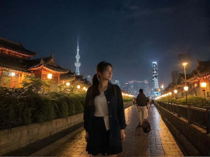 深圳夜场会所夜景外观展示