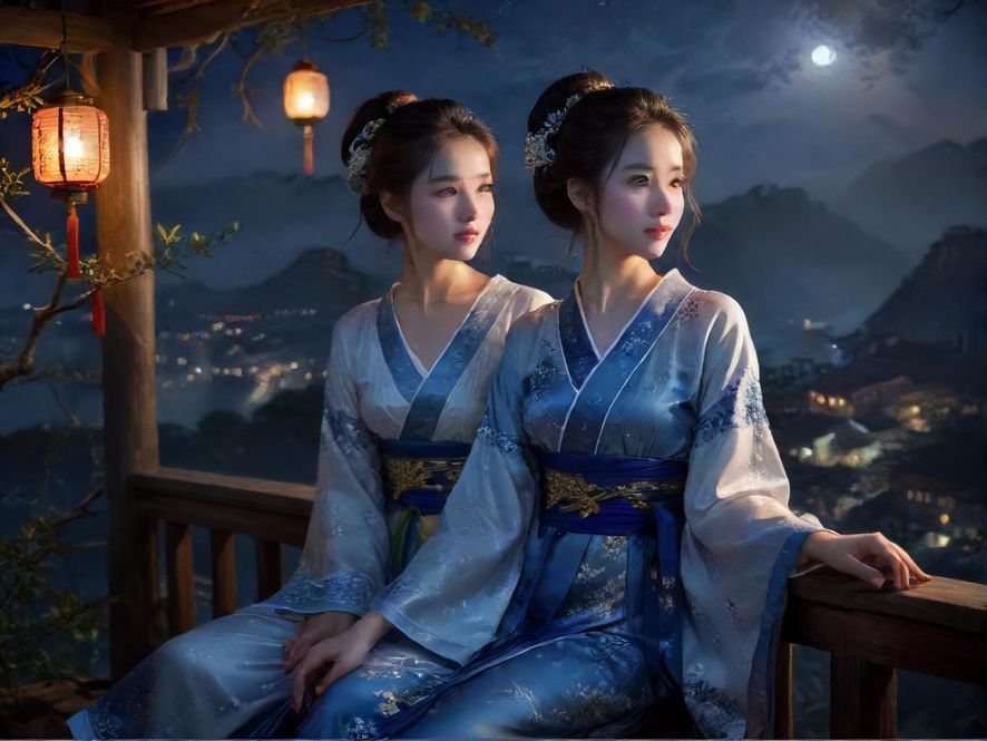 广州一家私密茶馆的入口，在夜晚的街灯下显得低调而神秘。