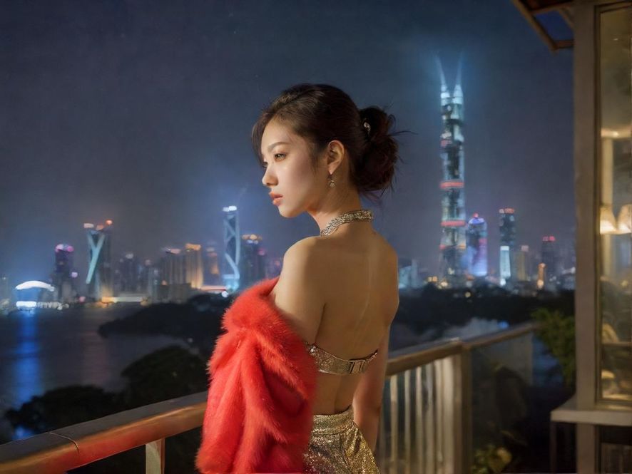 广州佛山休闲会所现代夜景