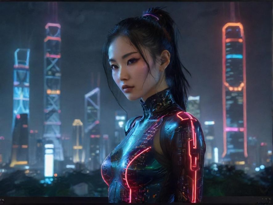 一个人正在浏览深圳蒲论坛页面，背景是深圳璀璨夜景