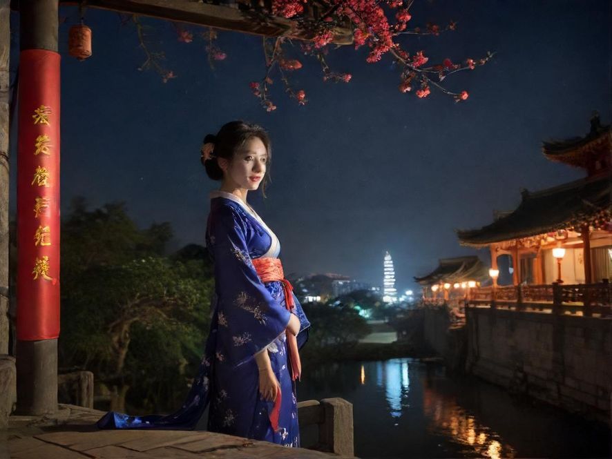 城市夜场会所夜景外观