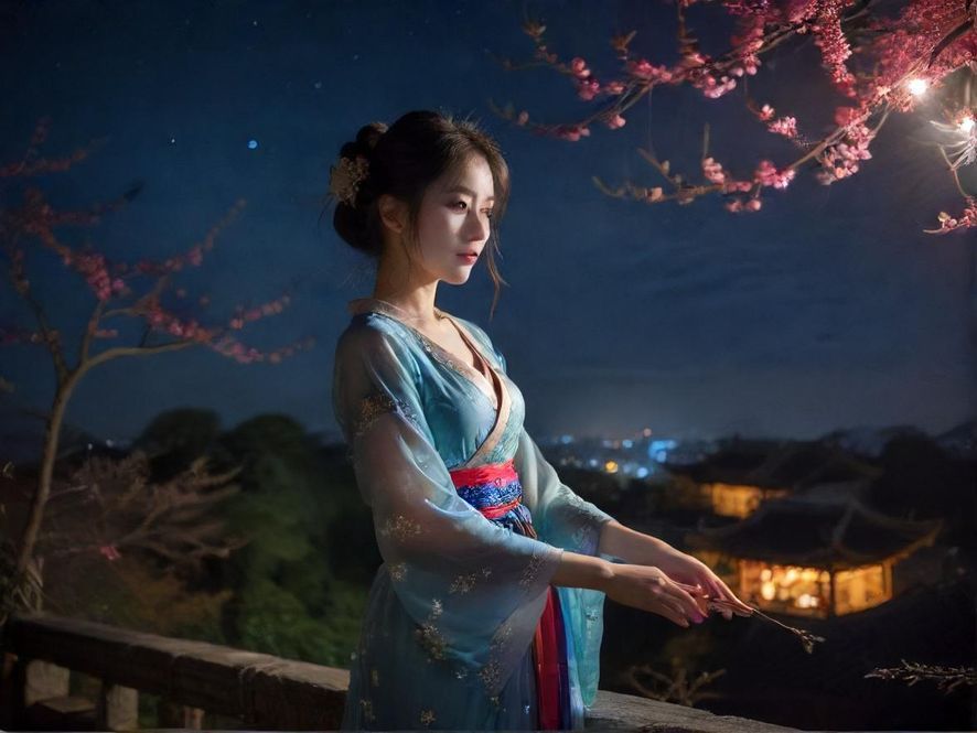 广州璀璨夜景图