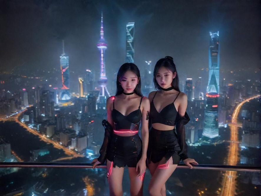 广州的璀璨夜景，充满活力