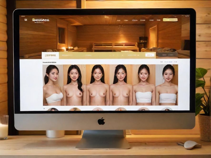 一个简洁清晰的桑拿论坛网页界面，展示了帖子列表和用户头像。