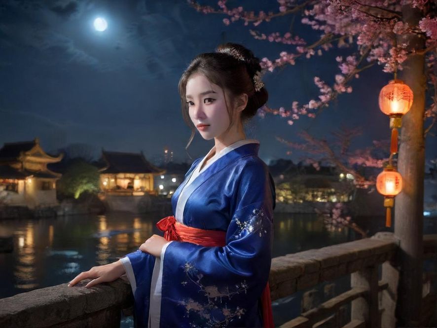 城市夜晚，高楼林立中一处亮着温暖灯光的低调建筑入口