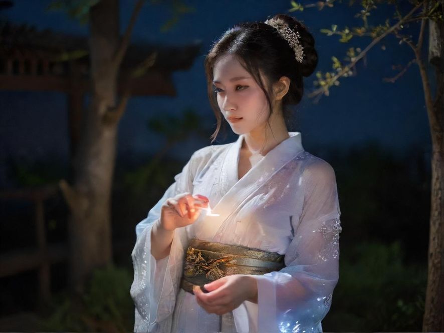 广州夜场街道夜景