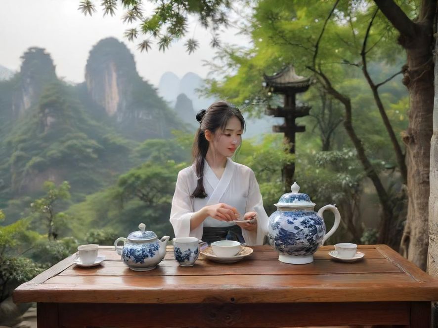 深圳品茶会所茶艺表演场景