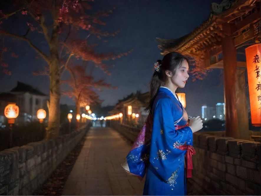 广州夜色街景