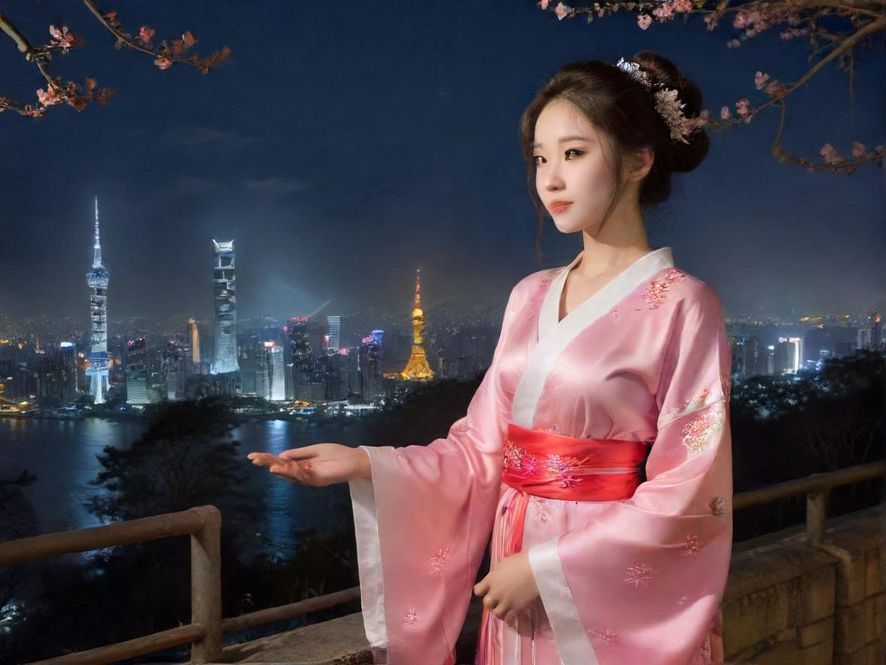 广佛夜场会所夜景外貌