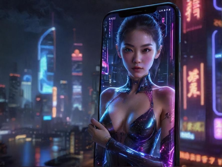 手机屏幕上的神秘App界面