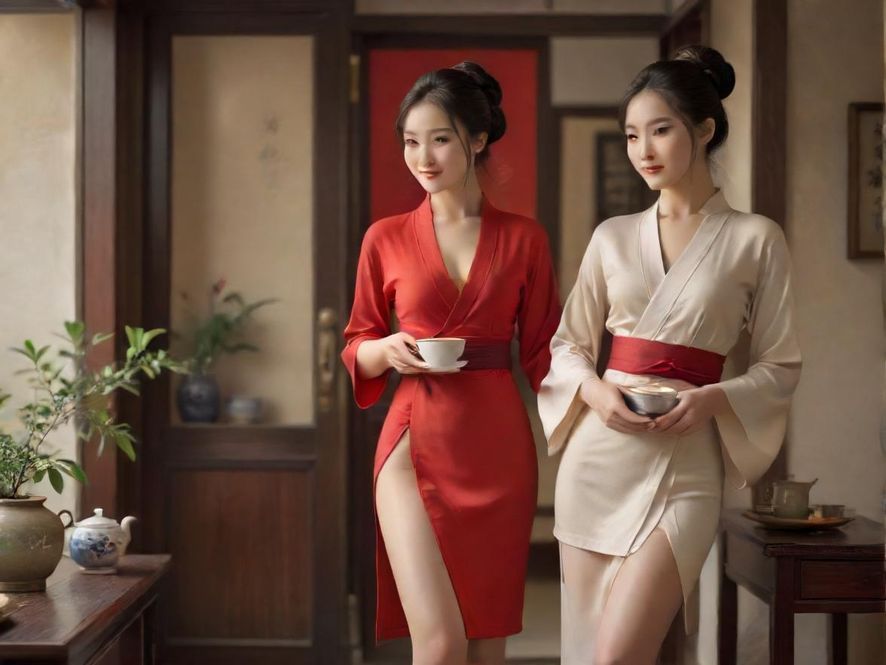 宝安品茶外卖送餐场景图