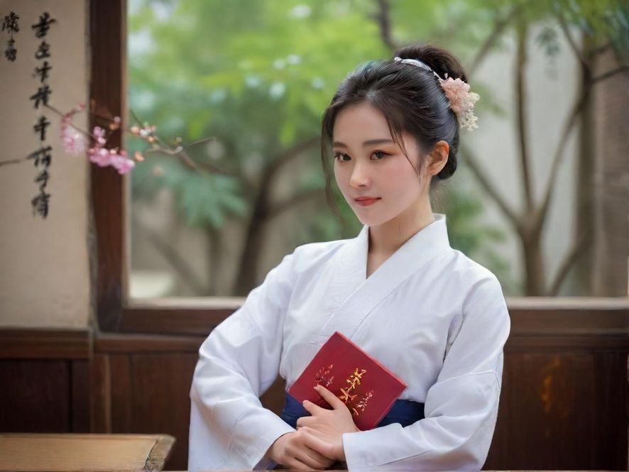 一位女性坐在舒适的沙发上，背对镜头，享受着温馨光线下的宁静时刻，身处现代私人会所的雅致空间。